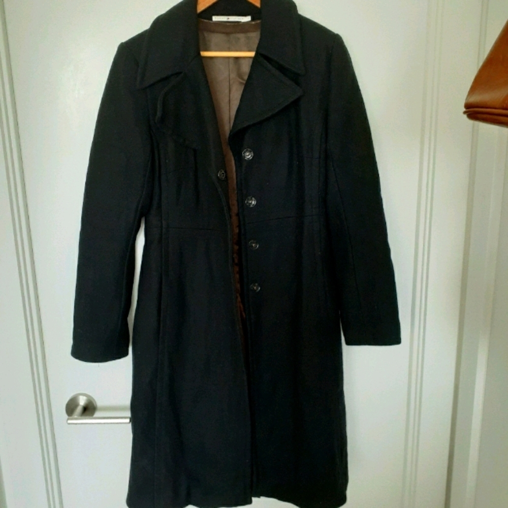 Tommy Hilfiger Black P Coat
